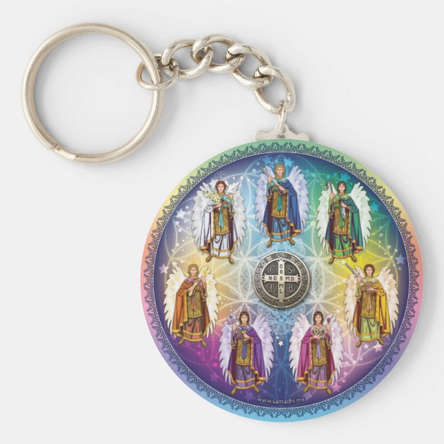 Chaveiro Llavero Arcángeles (Frente)