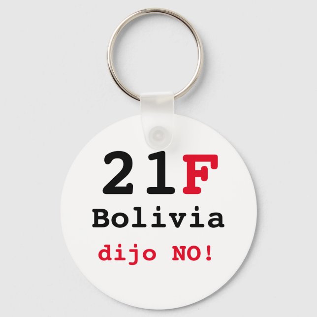 Chaveiro Llavero Bolivia dijo NO (Frente)