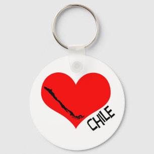Chaveiro Llavero do Chile do coração