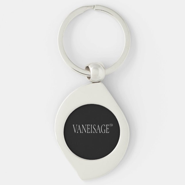 Chaveiro Llavero minimalista negro VANEISAGE™ (Frente)