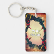 Llavero Personalizable con Banda Festiva