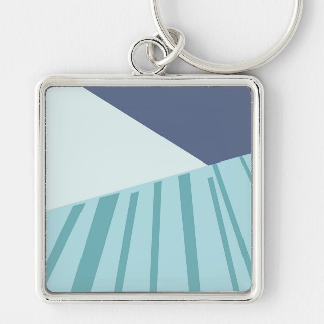 Chaveiro Llavero tipo chapa blå (Frente)