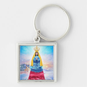 CHAVEIRO LLAVERO, VIRGEN DEL VALLE Y BANDERA VENEZOLANA