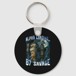 Chaveiro Lobo Alpha Carregando 67 Porcento Selvagem Lobos E