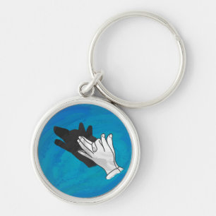Chaveiro Lobo de Azul