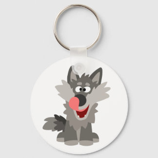 Chaveiro Lobo de Cartoon Bobo Bonito