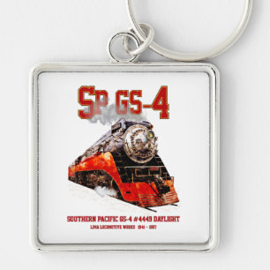 Chaveiro Locomotiva a Vapor Clássica Southern Pacific GS-4