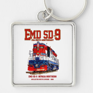 Chaveiro Locomotiva EMD SD-9 USA Aniversário de 250 anos Pa