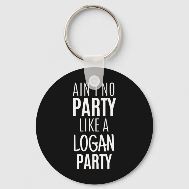 Chaveiro Logan Engraçado Festa Personalizada de Nomes Anive (Frente)