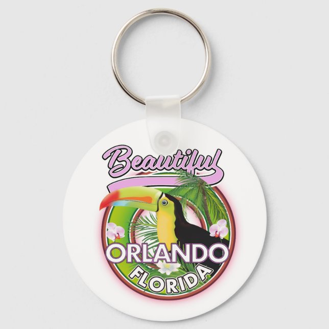 Chaveiro Logotipo Bela de viagem de Miami Orlando (Frente)