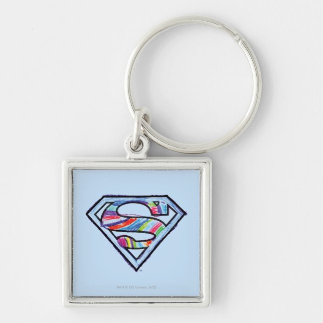 Chaveiro Logotipo Colorido da Supergirl (Frente)