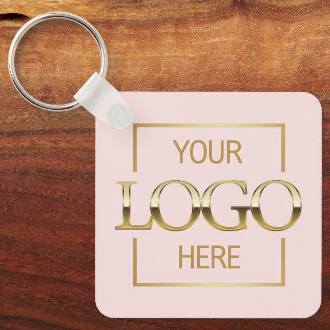 Chaveiro Logotipo Comercial Personalizado & Código QR de Br (Frente)
