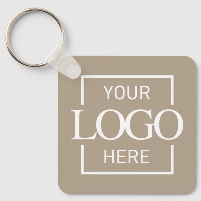 Chaveiro Logotipo Comercial Personalizado & Código QR de Br (Frente)