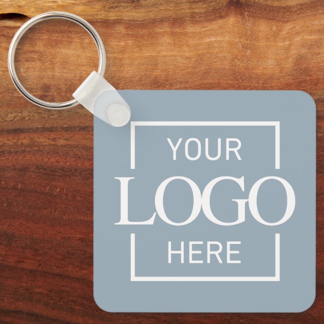 Chaveiro Logotipo Comercial Personalizado & Código QR de Pr (Frente)
