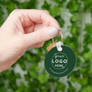 Chaveiro Logotipo comercial profissional - Verde minimalist