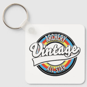 Chaveiro Logotipo da Archery vintage em todas as estrelas