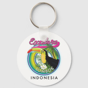 Chaveiro Logotipo da Explore Lombok Indonésia Travel