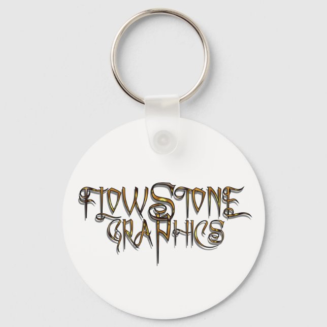 Chaveiro Logotipo da Flowstone Graphics (Frente)