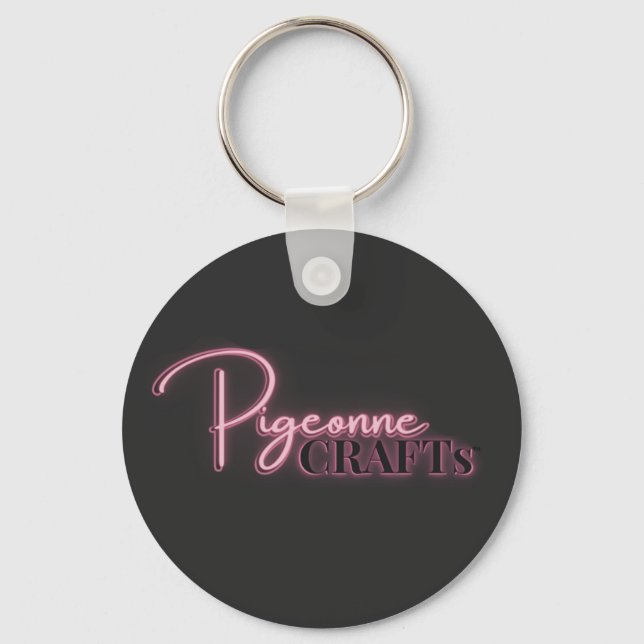 Chaveiro Logotipo da Pigeonne Crafts – Pingente (Frente)