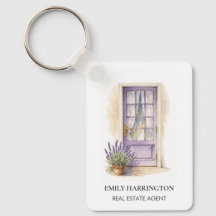 Logotipo de Aquarela Porta Lavanda Corretor de Imó