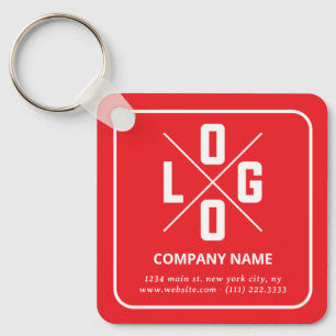 Chaveiro Logotipo de Código QR Minimalista Moderno Personal