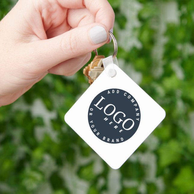 Chaveiro Logotipo de empresa e Código QR Funcionários do Fu (Mão)