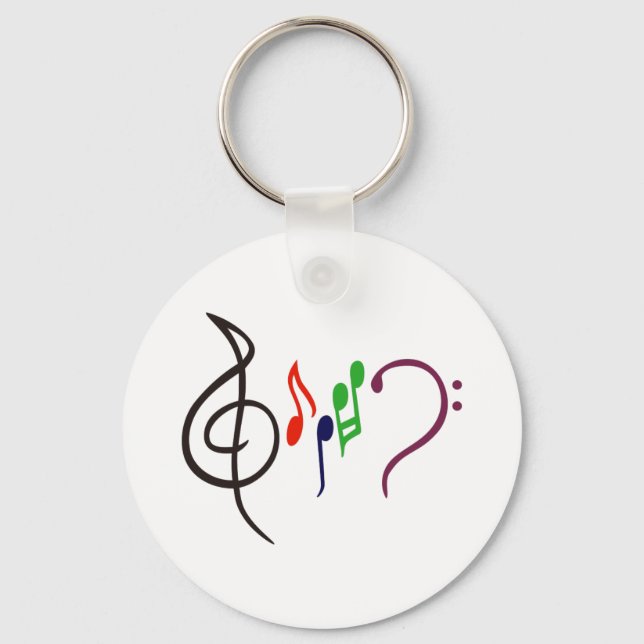 Chaveiro Logotipo de música abstrato (Frente)