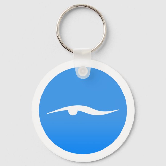Chaveiro Logótipo de natação na camiseta (Frente)