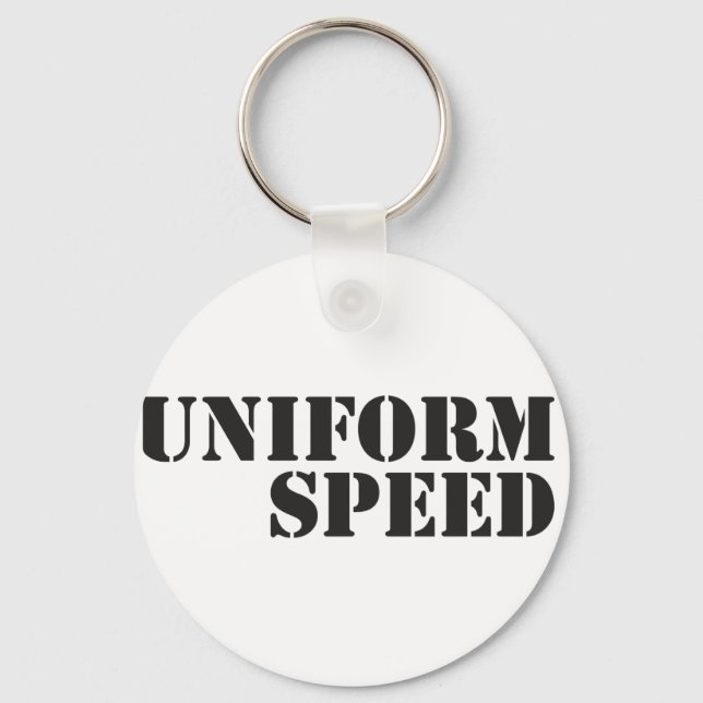 Chaveiro Logotipo de nome de velocidade uniforme (Frente)