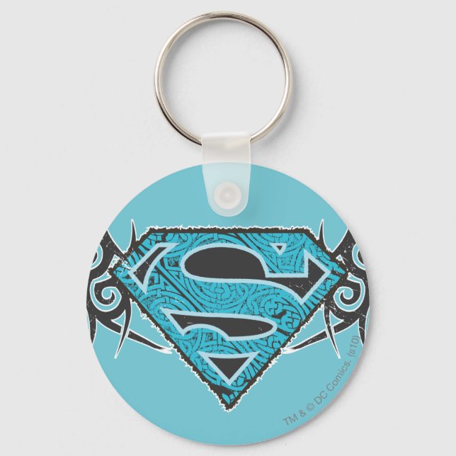 Chaveiro Logotipo de padrão tribal da Supergirl (Frente)