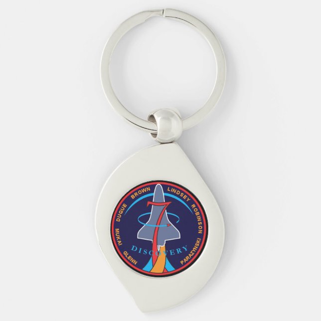 Chaveiro Logotipo de patch STS-95 Space Shuttle Discovery M (Frente)