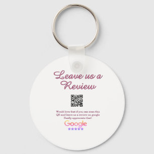 Chaveiro logotipo de revisão de negócios do Google Scan QR 