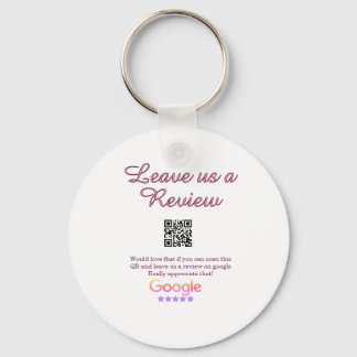 Chaveiro logotipo de revisão de negócios do Google Scan QR 