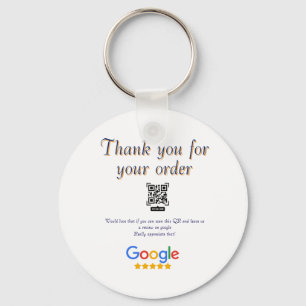 Chaveiro logotipo de revisão de negócios do Google Scan QR 