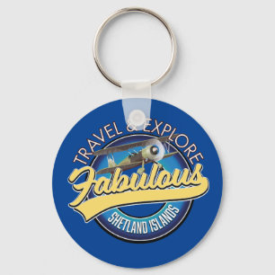 Chaveiro Logotipo de viagem explorar as fabulosas Ilhas She