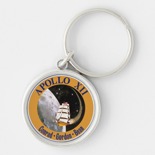 Chaveiro Logotipo do Símbolo da Missão Apollo 12 (Frente)