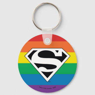 Chaveiro Logotipo do Super-Homem Rainbow
