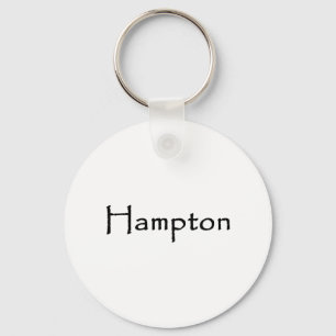 Chaveiro Logotipo do texto de Hampton