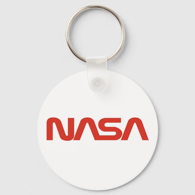 Chaveiro Logotipo do verme vermelho NASA (Frente)