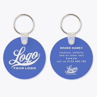 Chaveiro Logotipo e nome lado na Royal Blue Company Busines