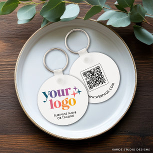 Chaveiro Logotipo Empresarial Marca Código QR