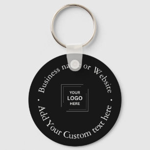 Chaveiro Logotipo Empresarial Profissional Moderno Preto e 