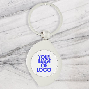 Chaveiro Logotipo Empresarial Simples Branco