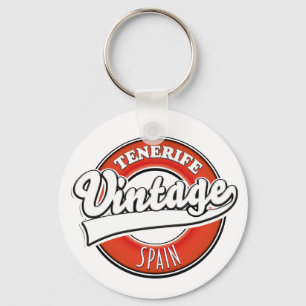 Chaveiro logotipo estilo vintage tenerife espanha