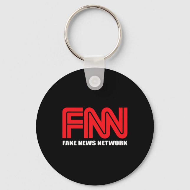 Chaveiro Logotipo Falso Notícias da Rede Engraçado Trump (Frente)