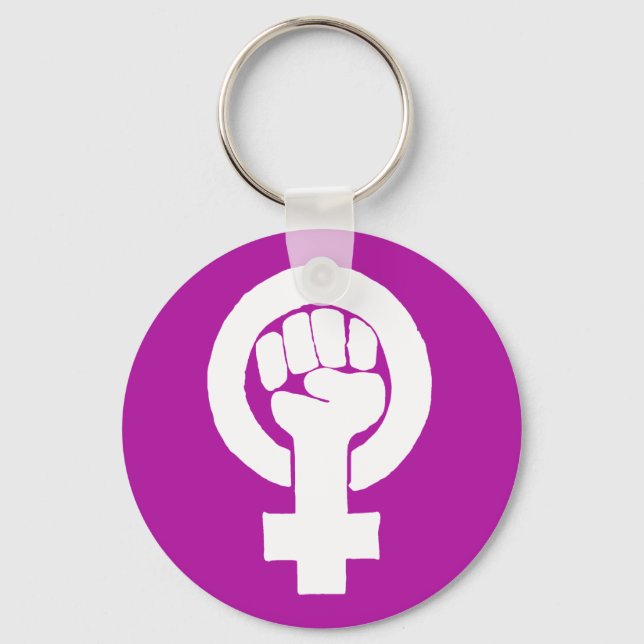 Chaveiro Logotipo, feminista / feminista, igualdade / igual (Frente)