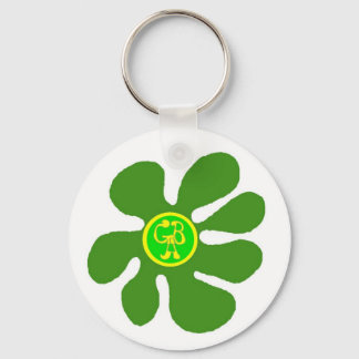 Chaveiro Logotipo GBA da Flor em uma cadeia-chave