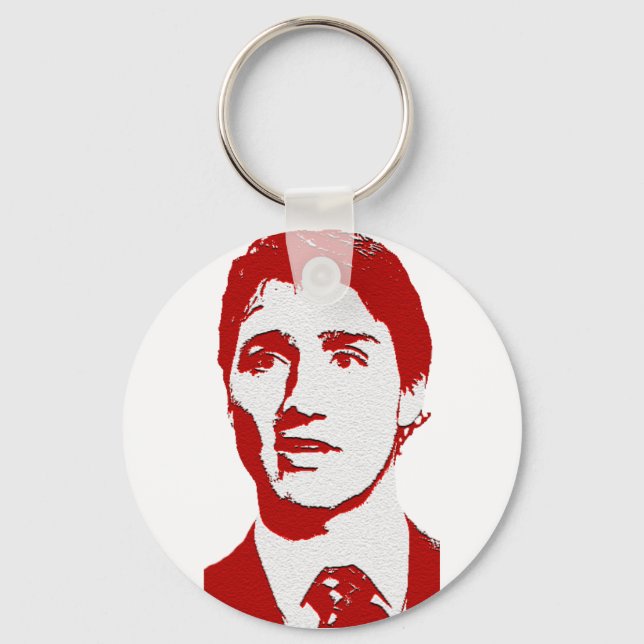 Chaveiro Logotipo Justin Trudeau (Frente)