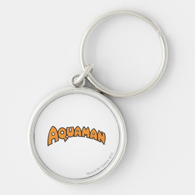Chaveiro Logotipo Laranja Aquaman (Frente)
