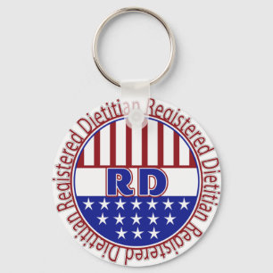 Chaveiro LOGOTIPO PATRIÓTICO registrado RD da dietista